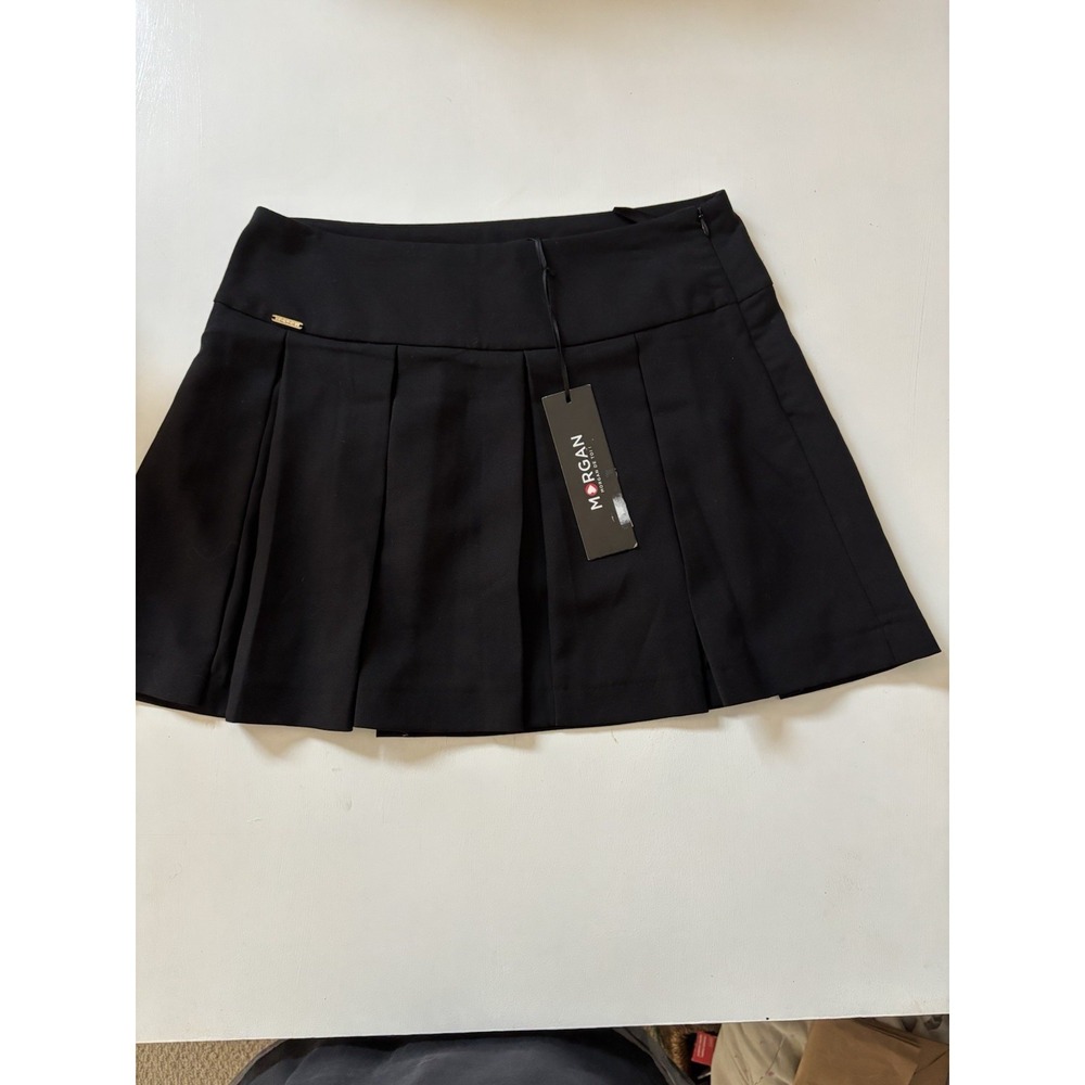 Morgan Morgan De Toi Pleated Mini Skirt Black S/M